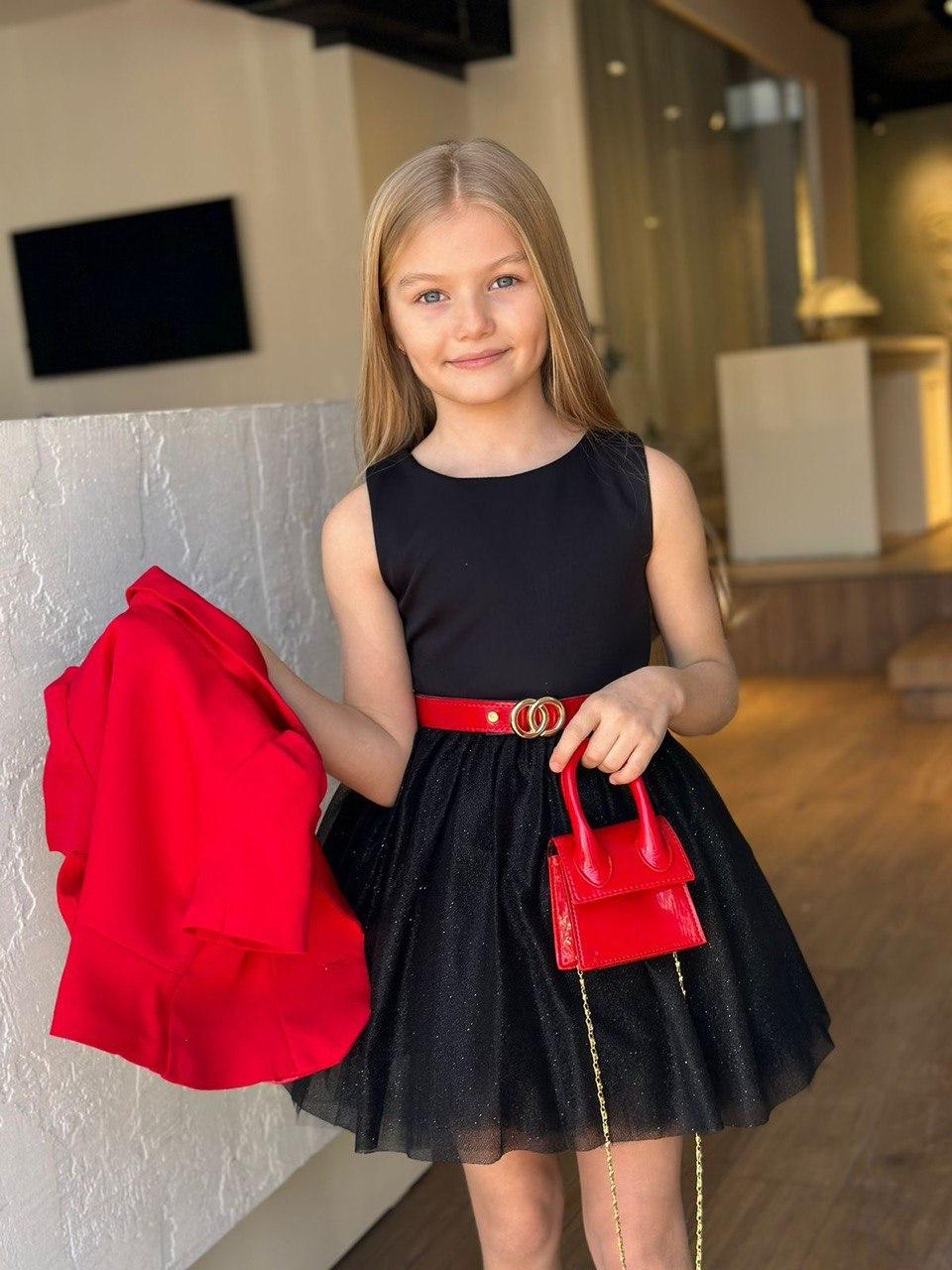 Eloise Black & Red Dress Set