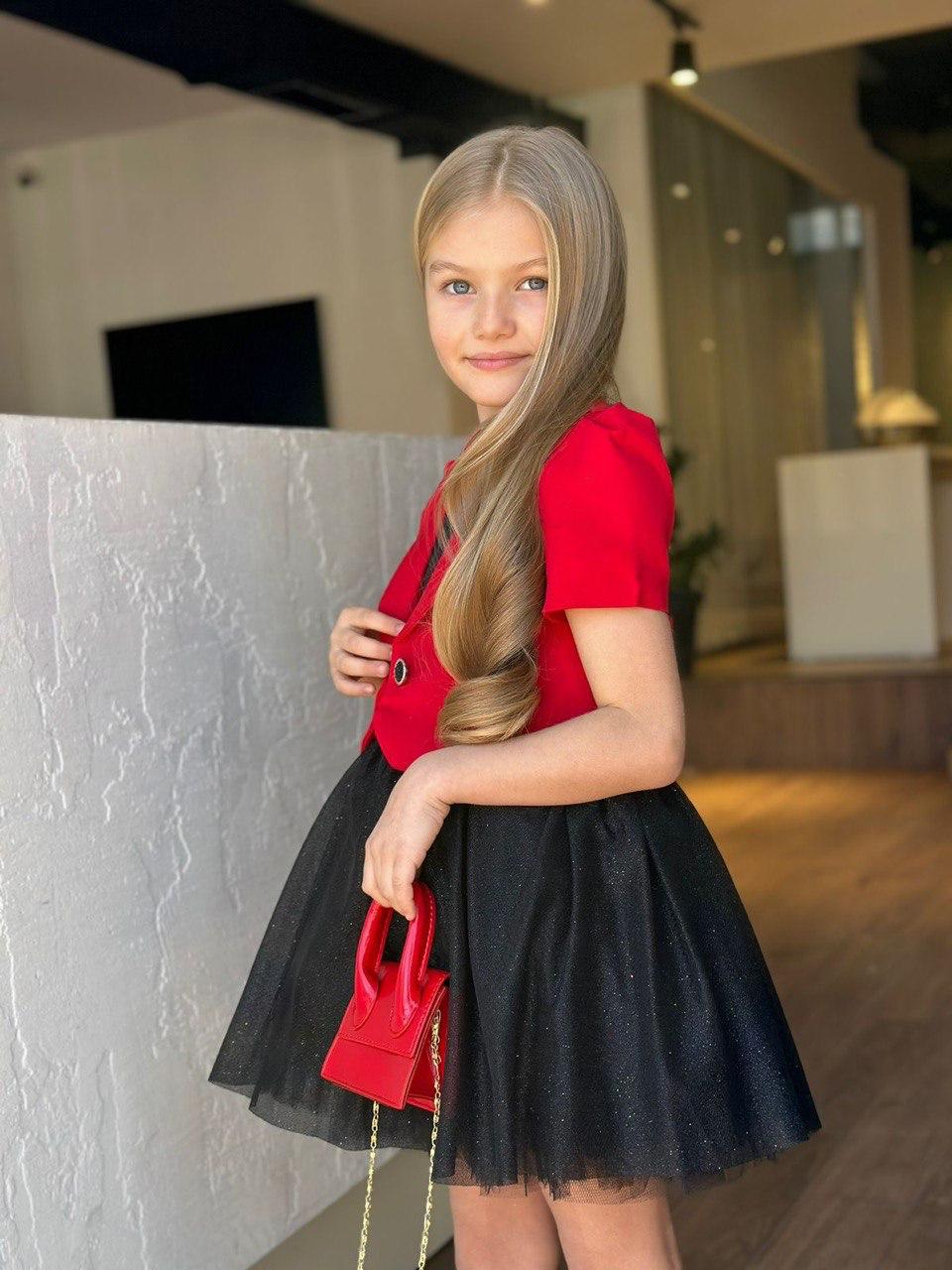 Eloise Black & Red Dress Set