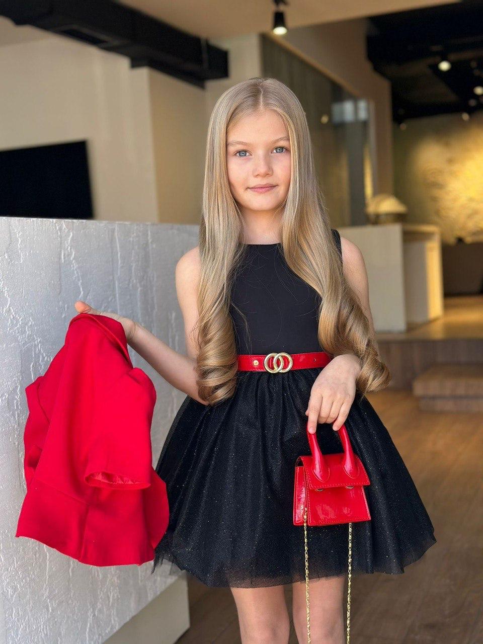 Eloise Black & Red Dress Set