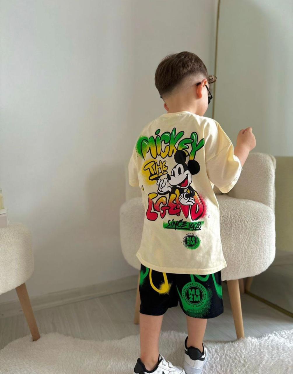 Mickey Caribbean Boys Shorts Set